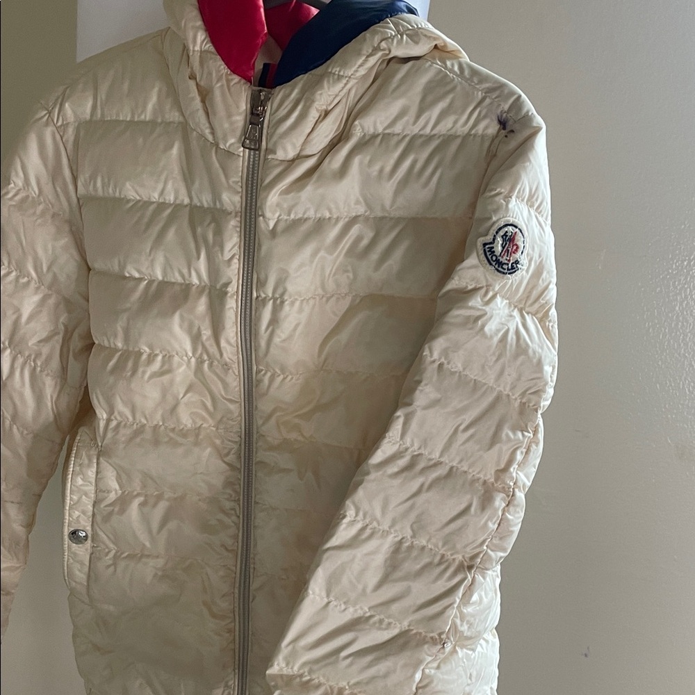 Moncler Off-White Hooded Jacket